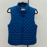 Loft Women's Size M Blue Solid Vest