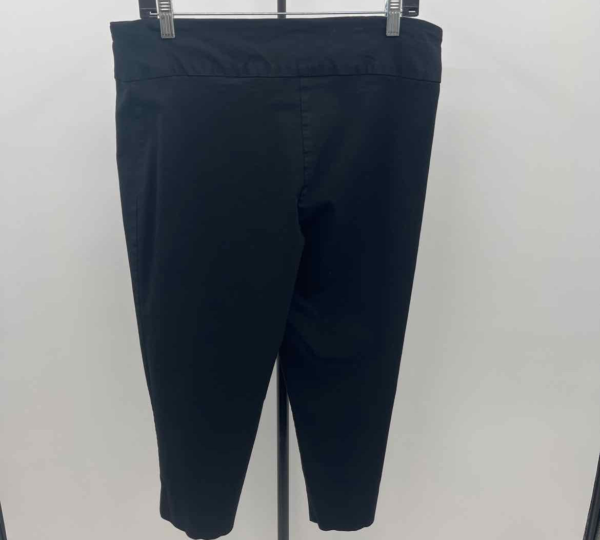 Zac & Rachel Women's Size 14 Black Solid Capris
