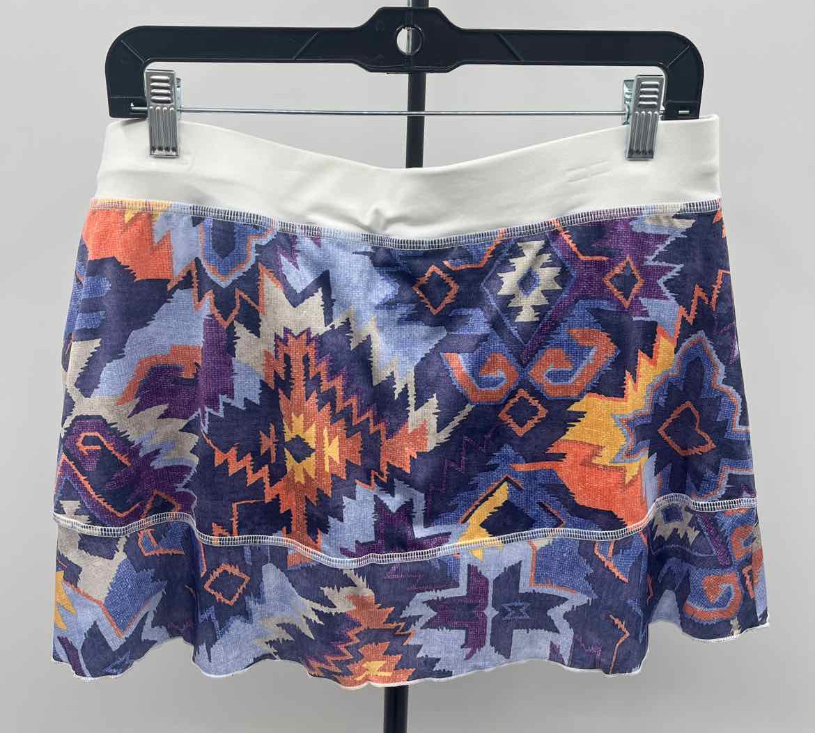Sofibella Women's Size 16 Blue Aztec Skirt