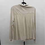 JJill Women's Size M Oatmeal Heathered Long Sleeve Shirt