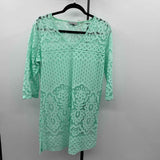 J Valdi Women's Size L Green Lace Coverup