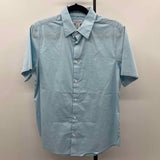 Calvin Klein Men's Size S Light Blue Solid Short Sleeve Shirt