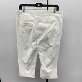 Chico's Women's Size 12 White Solid Capris