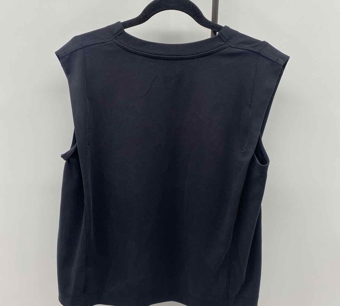 Athleta Women's Size L Black Solid Sleeveless Shirt