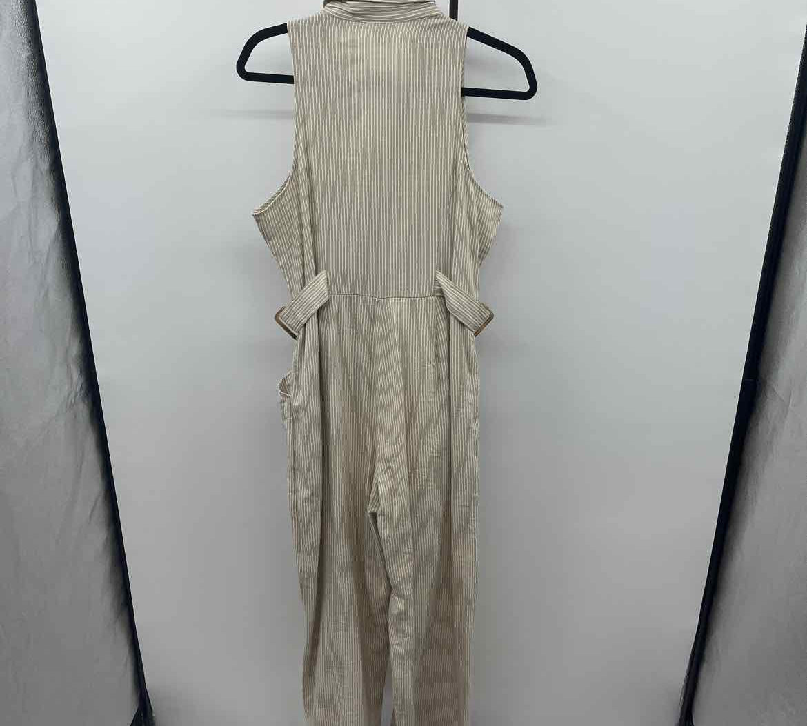 Ivy Women's Size 14 Tan Stripe Jumper