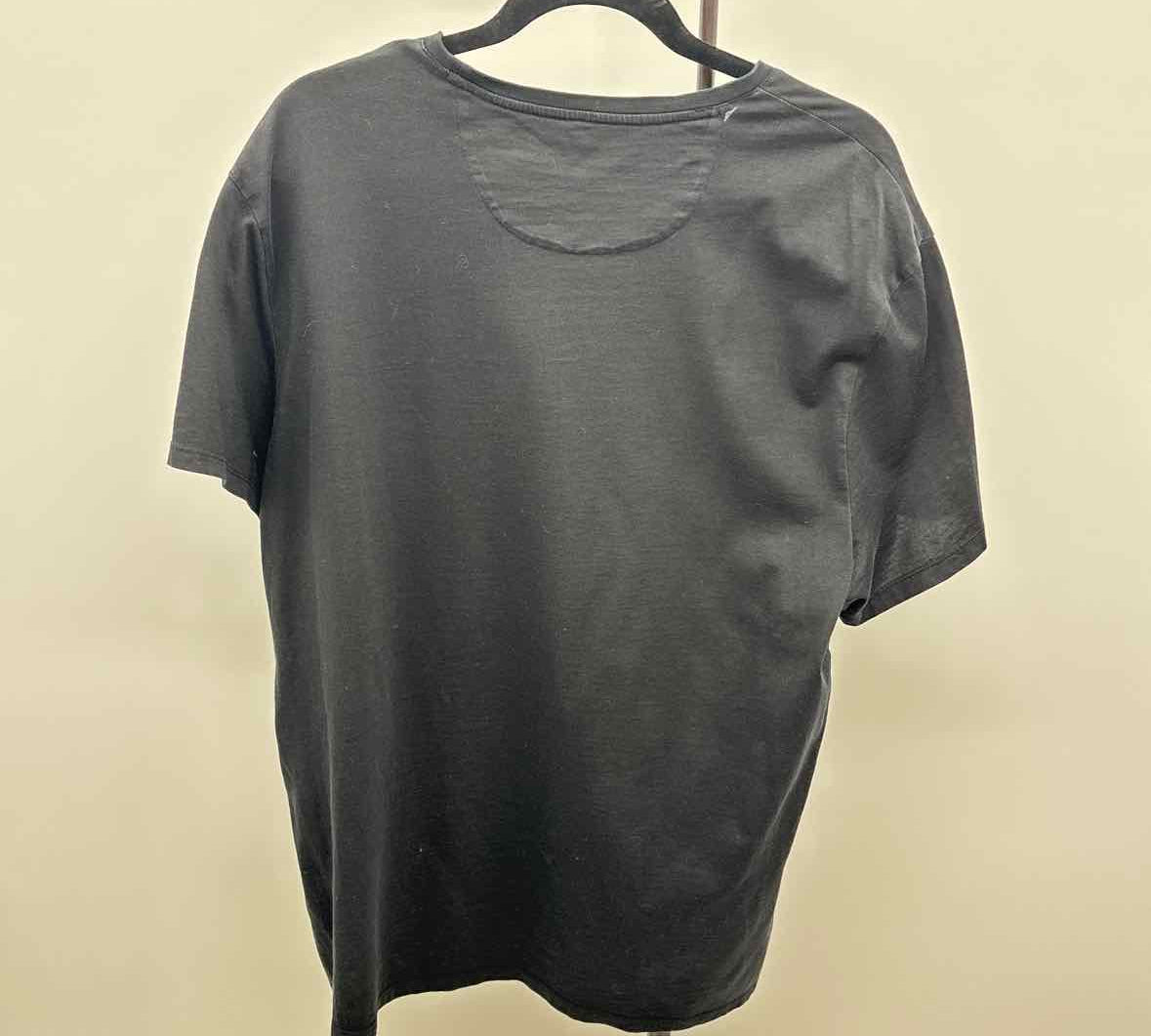 Calvin Klein Men's Size XL Black Pima Cotton Solid T-shirt