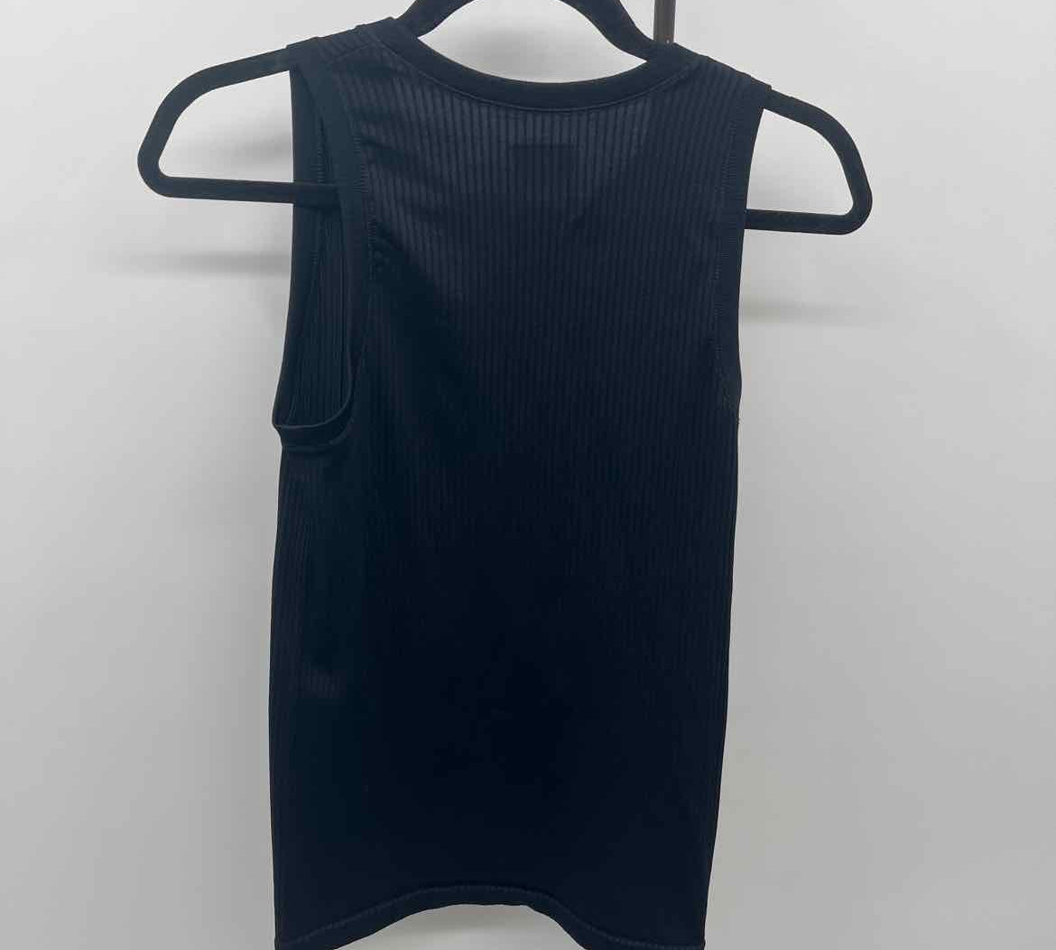 Athleta Women's Size S Black Stripe Sleeveless Shirt