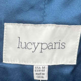 Lucy Paris Women's Size M Brown Plaid Jacket