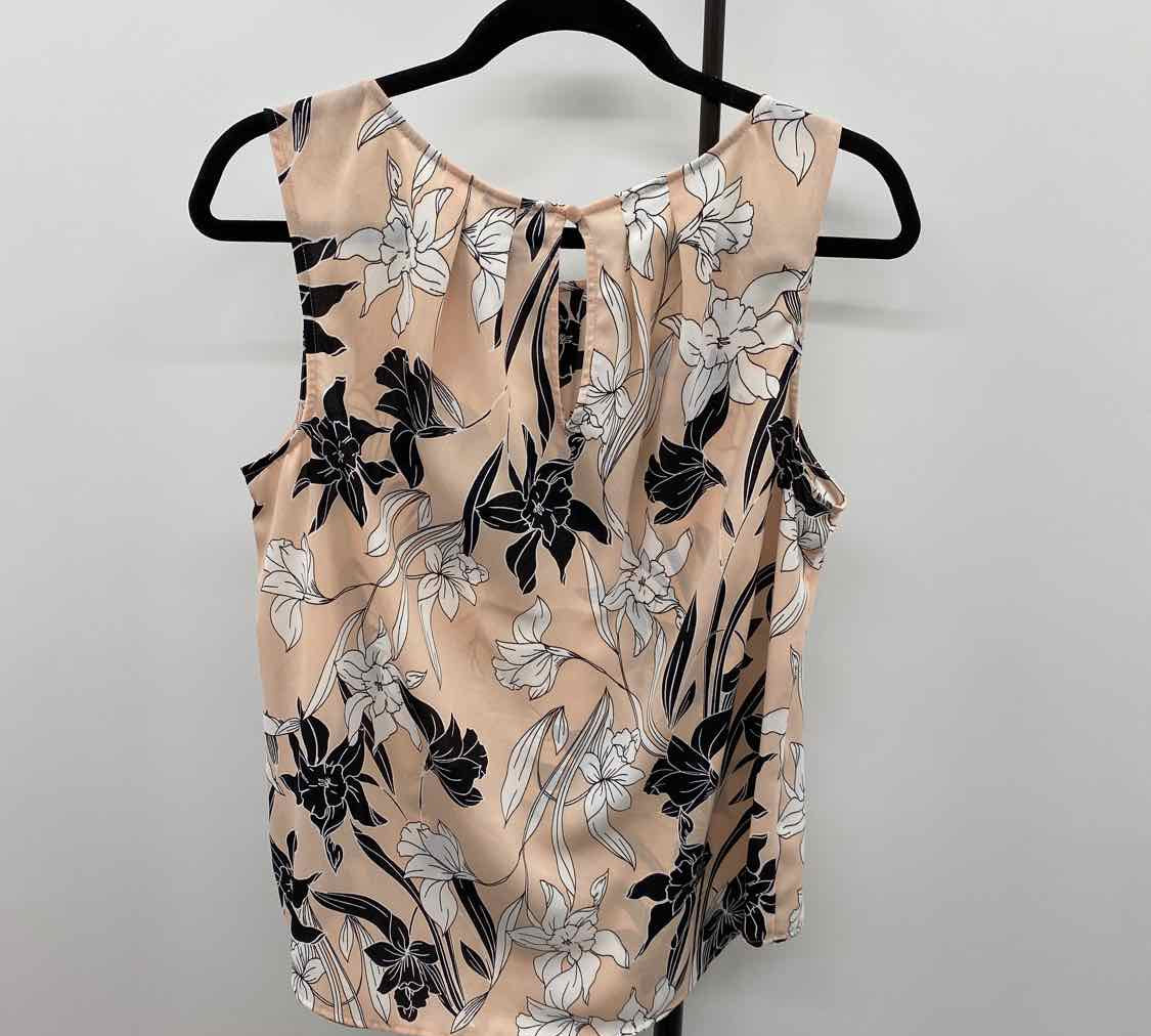 Worthington Women's Size L Blush Floral Sleeveless Shirt