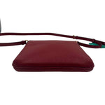 Bottom COACH Red Saffiano Leather MINI ROWAN FILE BAG Adj Crossbody Purse