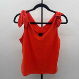 W5 Women's Size M Orange Textured Sleeveless Shirt