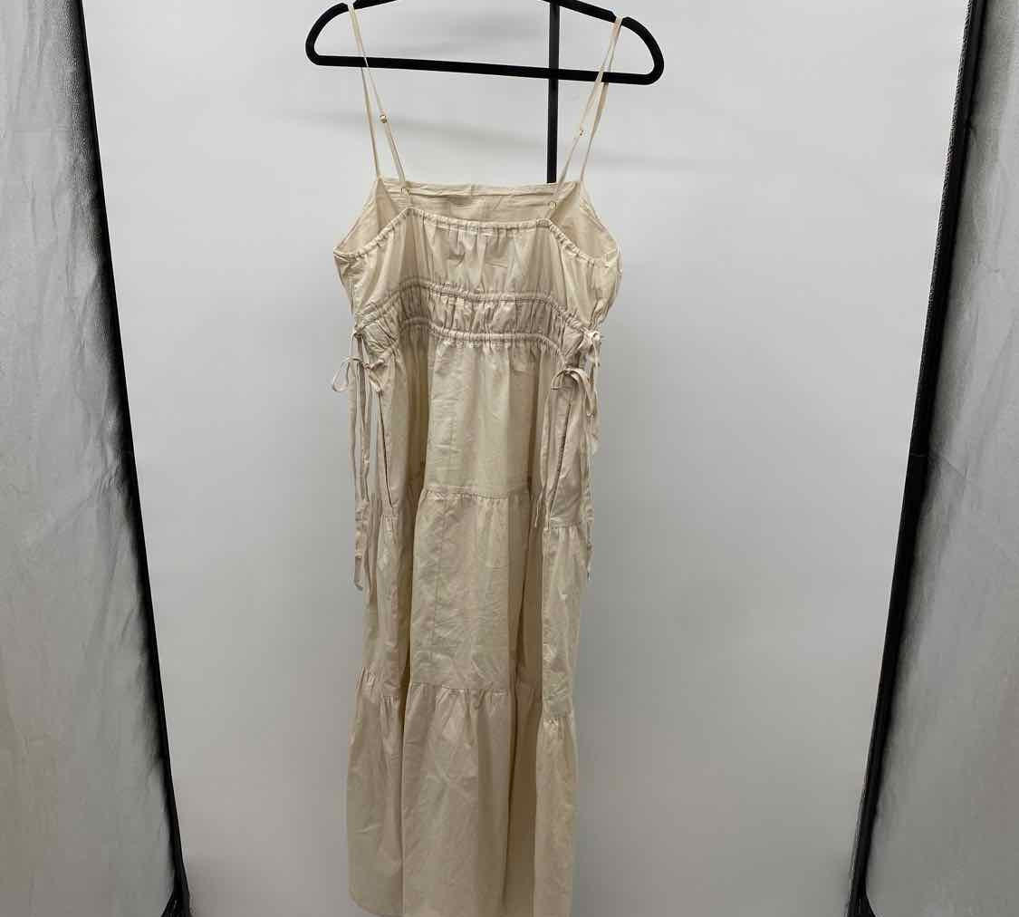 Loft Women's Size 12 Beige Solid Dress