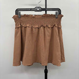 Blu Pepper Women's Size M Tan Solid Skirt