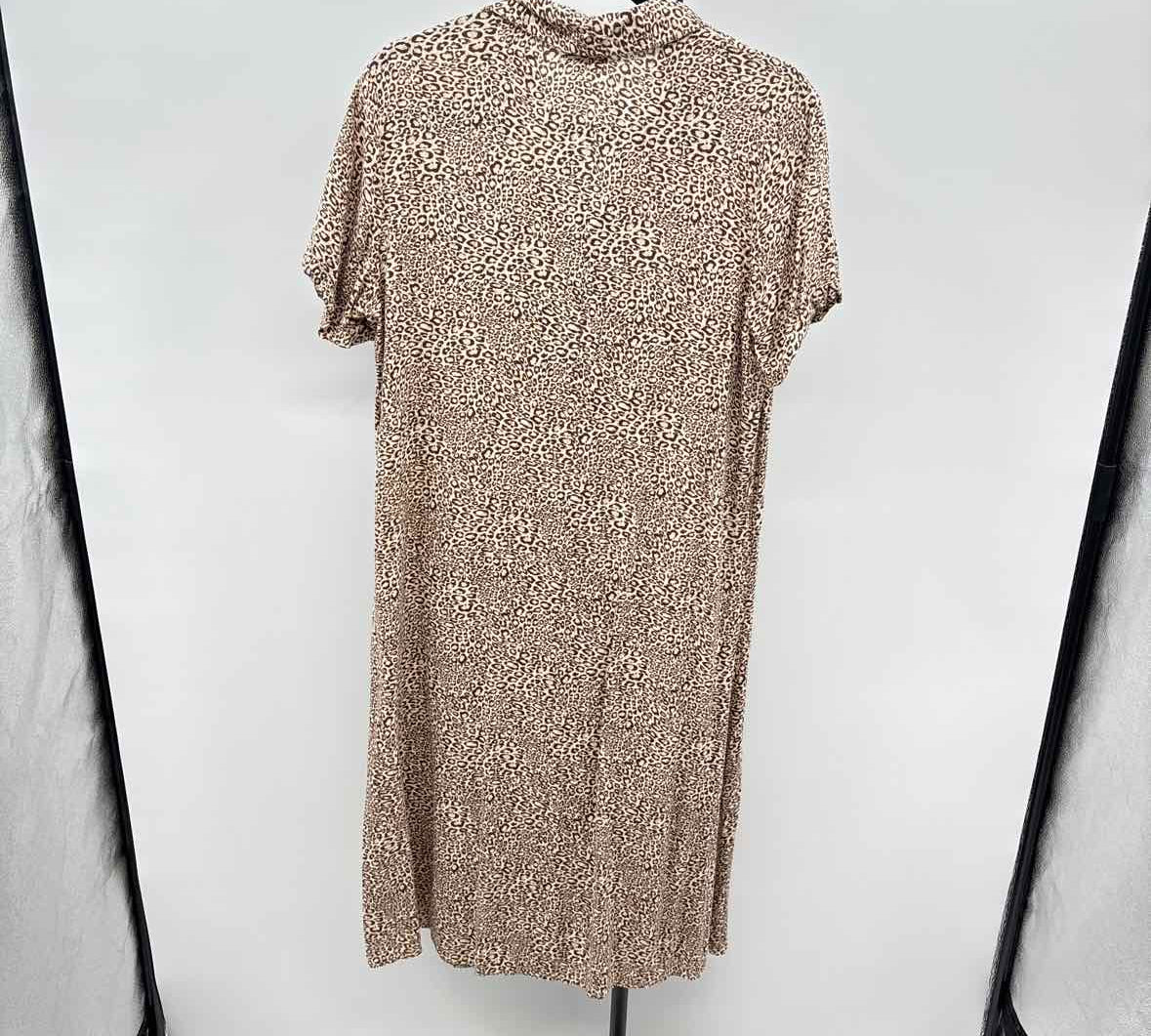 Japna Women's Size 14 Brown Animal Print Dress