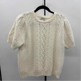 Free Assembly Women's Size L White Textured Sweater