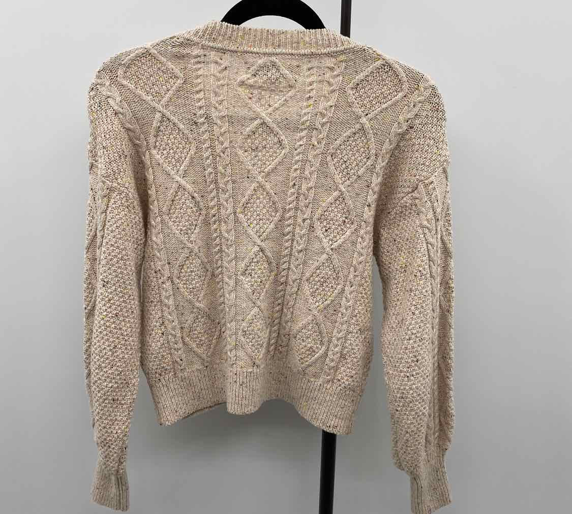 Loft Women's Size XS Beige Flecked Cardigan