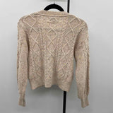 Loft Women's Size XS Beige Flecked Cardigan