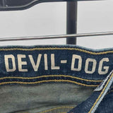 Devil Dog Men's Size 34 Blue Solid Jeans