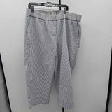 Talbots Women's Size 20 Blue Stripe Pants