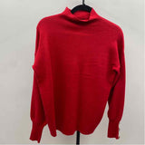 Tahari Women's Size M Red Solid Sweater
