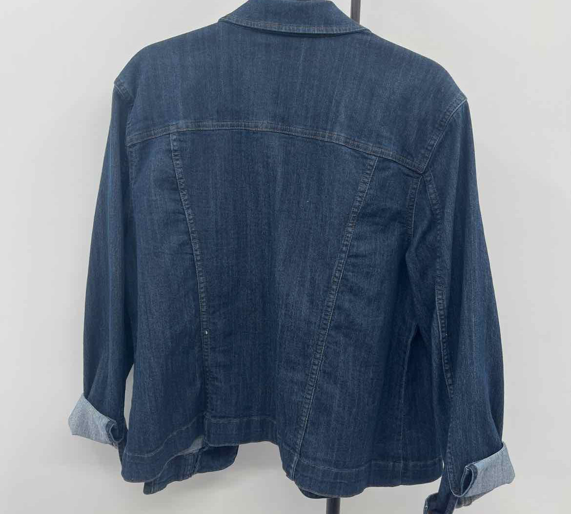 Croft & Barrow Women's Size XL Blue Solid Jacket