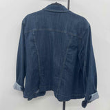 Croft & Barrow Women's Size XL Blue Solid Jacket