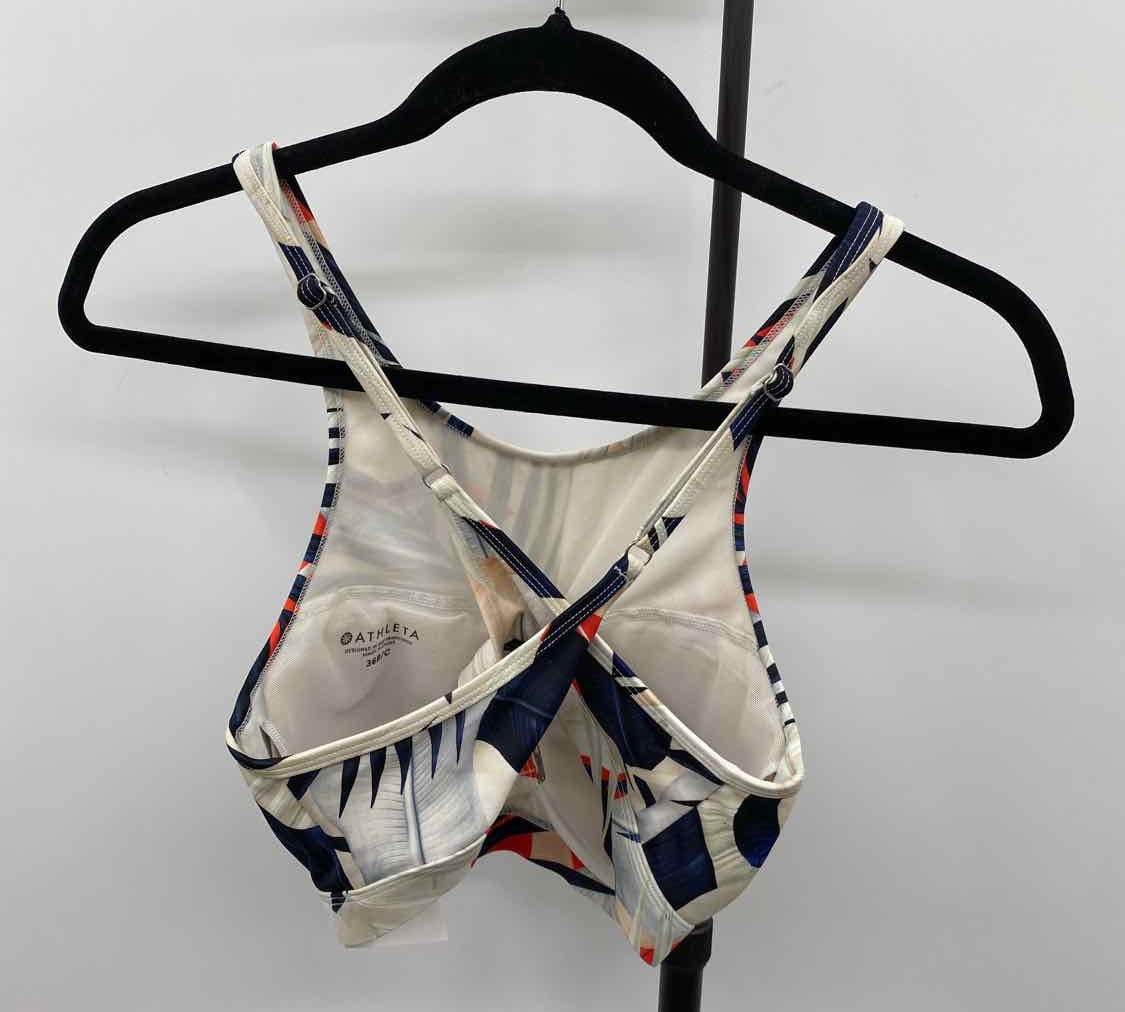 Athleta Women's Size 36 B/C Ivory Leaf Swimsuit - Separate