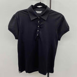 Callaway Women's Size L Black Solid Short Sleeve Shirt