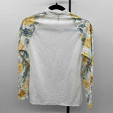 Rip Curl Women's Size M White Floral Long Sleeve Shirt