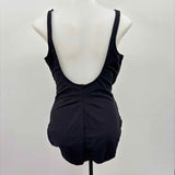 The Slim Suit Women's Size 14 Black Solid Swimsuit
