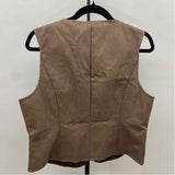 Flat White Junior's Size L Taupe Solid Vest