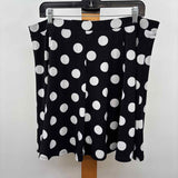Susan Graver Women's Size 12 Black dotted Skirt