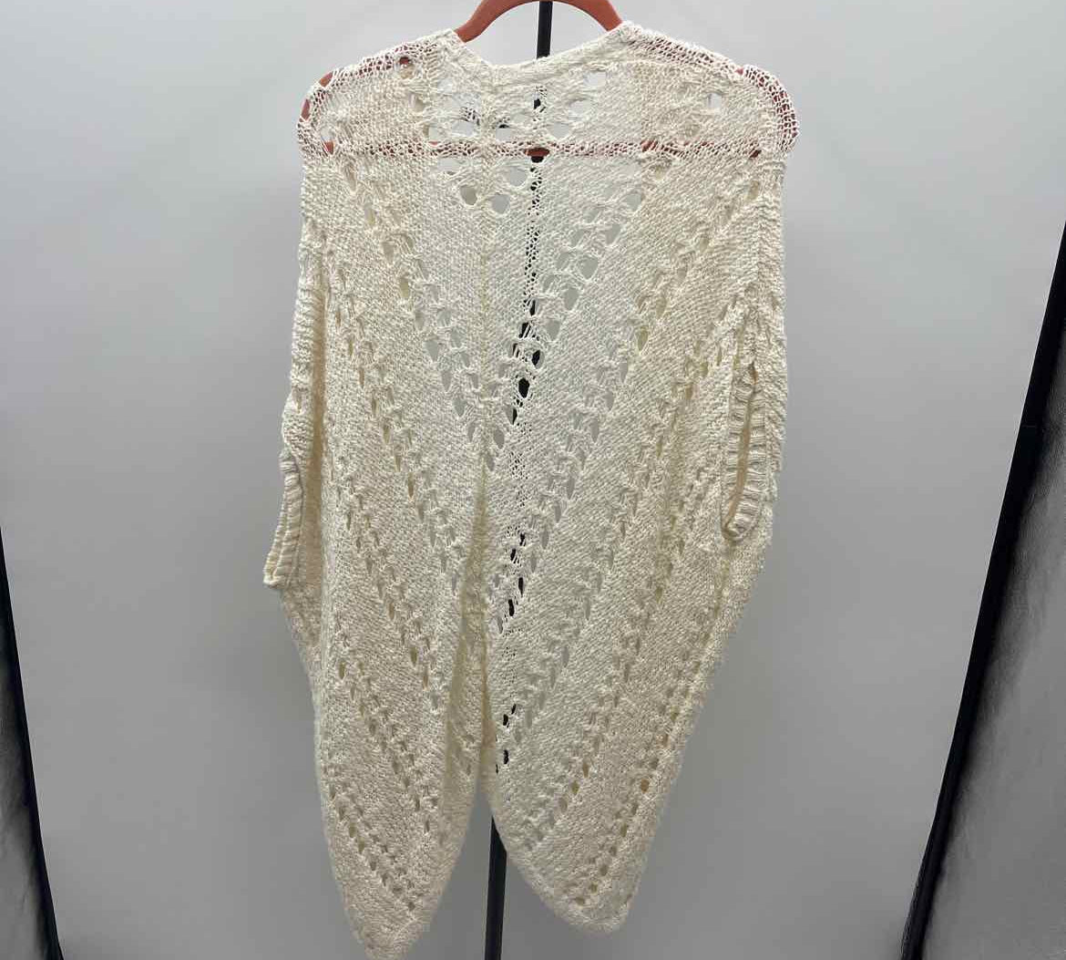 American Eagle Junior's Size S Ivory Open Weave Cardigan