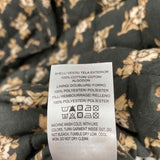 Lucky Brand Women's Size S Charcoal Floral Jacket