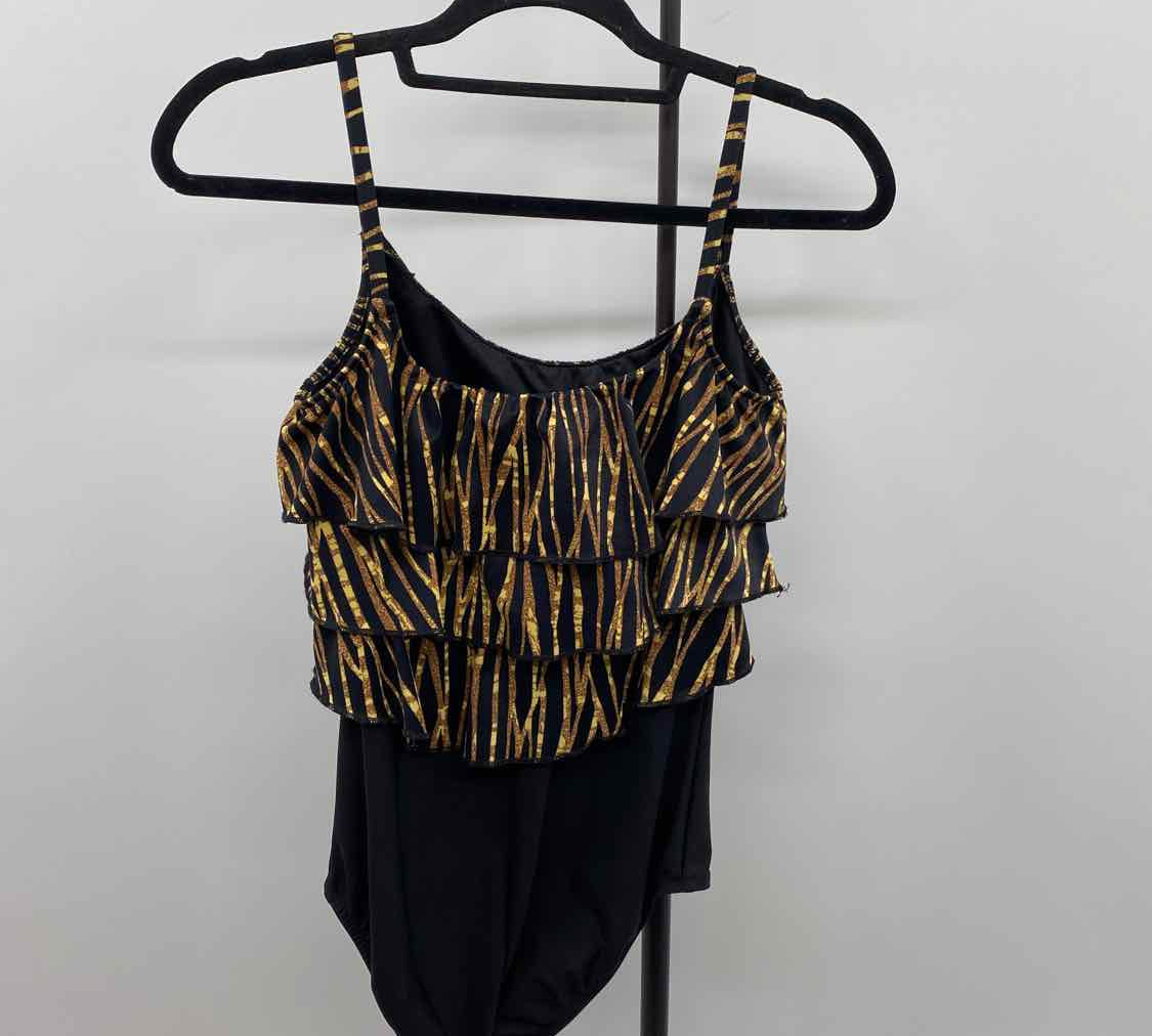 Sirena Women's Size 10 Black lines Swimsuit - 1 Piece