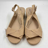 Life Stride Women's Shoe Size 10 Tan Solid Slingbacks