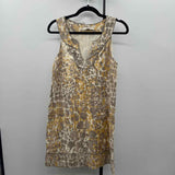 Loft Women's Size 4 Taupe Spotted Dress