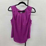Worthington Women's Size L Purple Solid Sleeveless Shirt
