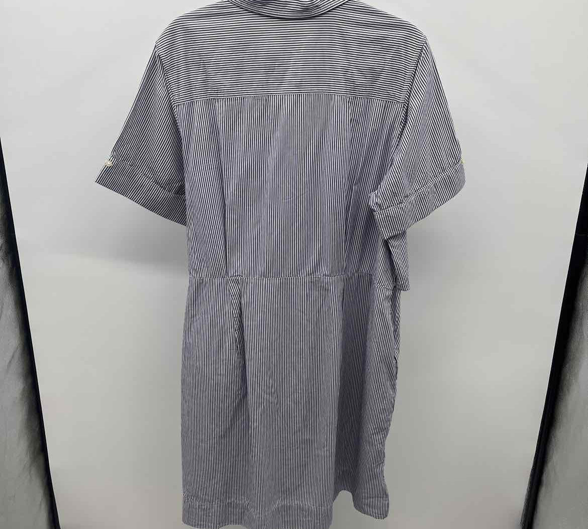 Free Assembly Women's Size 20 Blue Stripe Dress