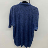 Greg Norman Men's Size XXL Blue Textured Short Sleeve Shirt