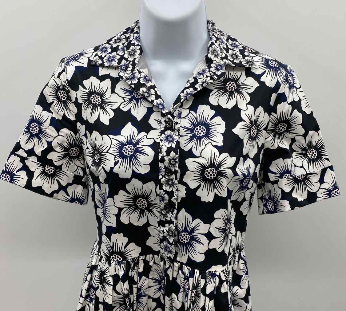 Kate Spade Women's Size 0 Black Floral Dress