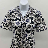 Kate Spade Women's Size 0 Black Floral Dress