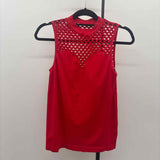 Venus Women's Size XL Red Laser Cut Sleeveless Shirt