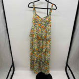 Astr Women's Size 10 Green Floral Dress