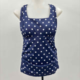 Lands End Women's Size 6 Navy dotted Misc. Swimwear