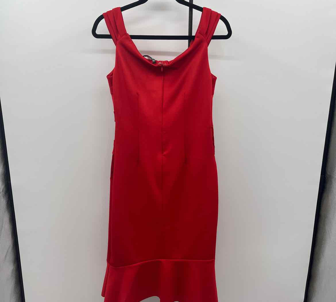 Venus Women's Size 10 Red Solid Dress