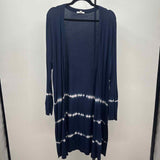 Maurices Women's Size L Navy Tie Dye Cardigan