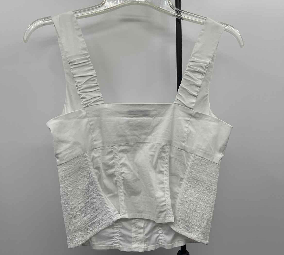 Guess Women's Size M White Solid Tank