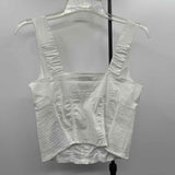 Guess Women's Size M White Solid Tank