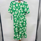 London Times Women's Size 12 Green Floral Dress